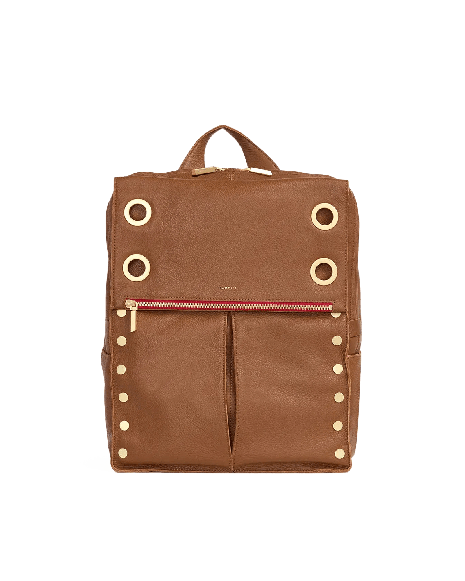 Montana-Backpack-XL-Mahogany-Pebble-BG-Red-Zip-Front-View-2