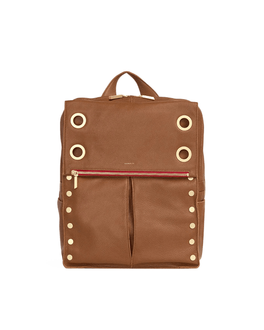 Montana-Backpack-XL-Mahogany-Pebble-BG-Red-Zip-Front-View-2