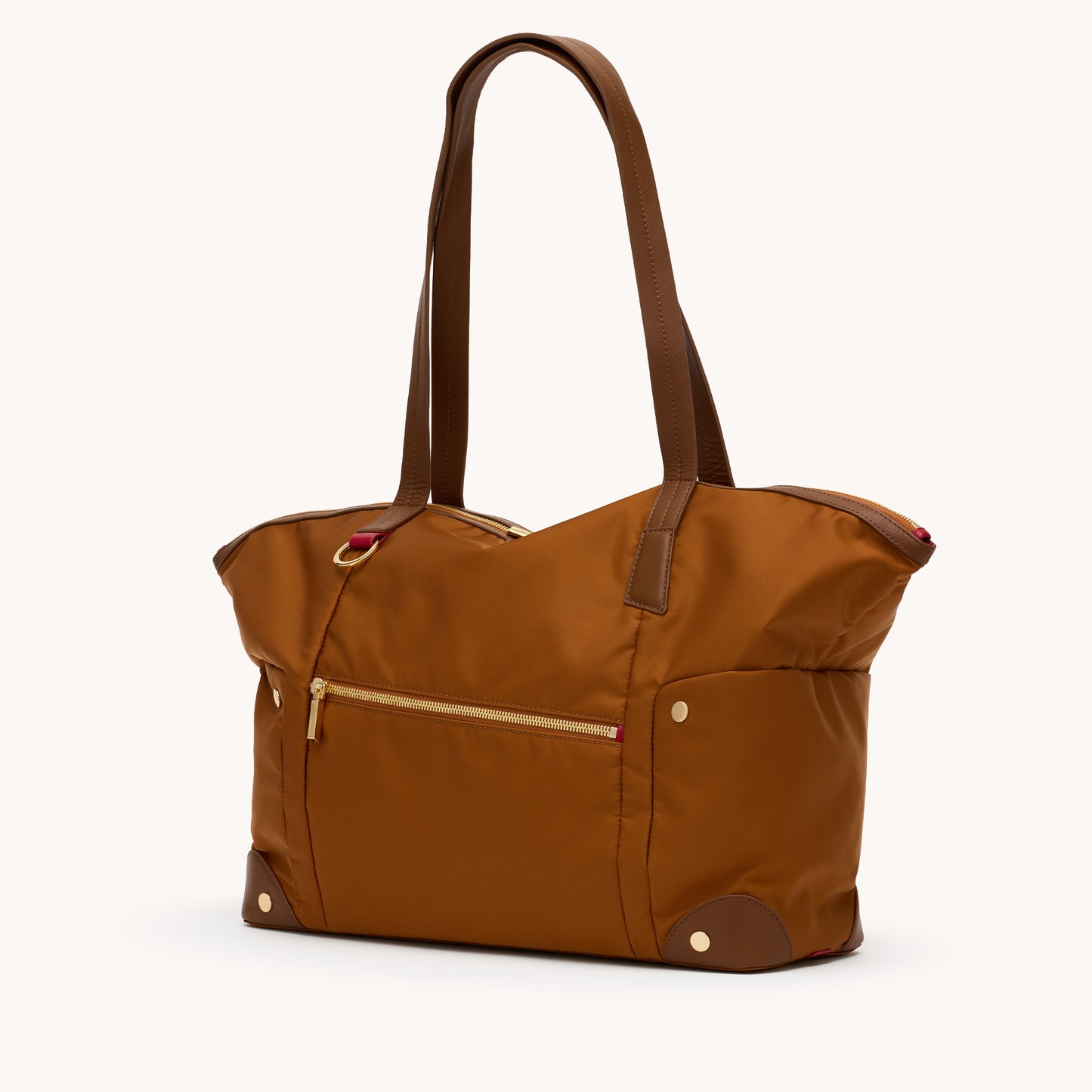 Zoe-Tote-Amber-Nylon-G-Front-View-2