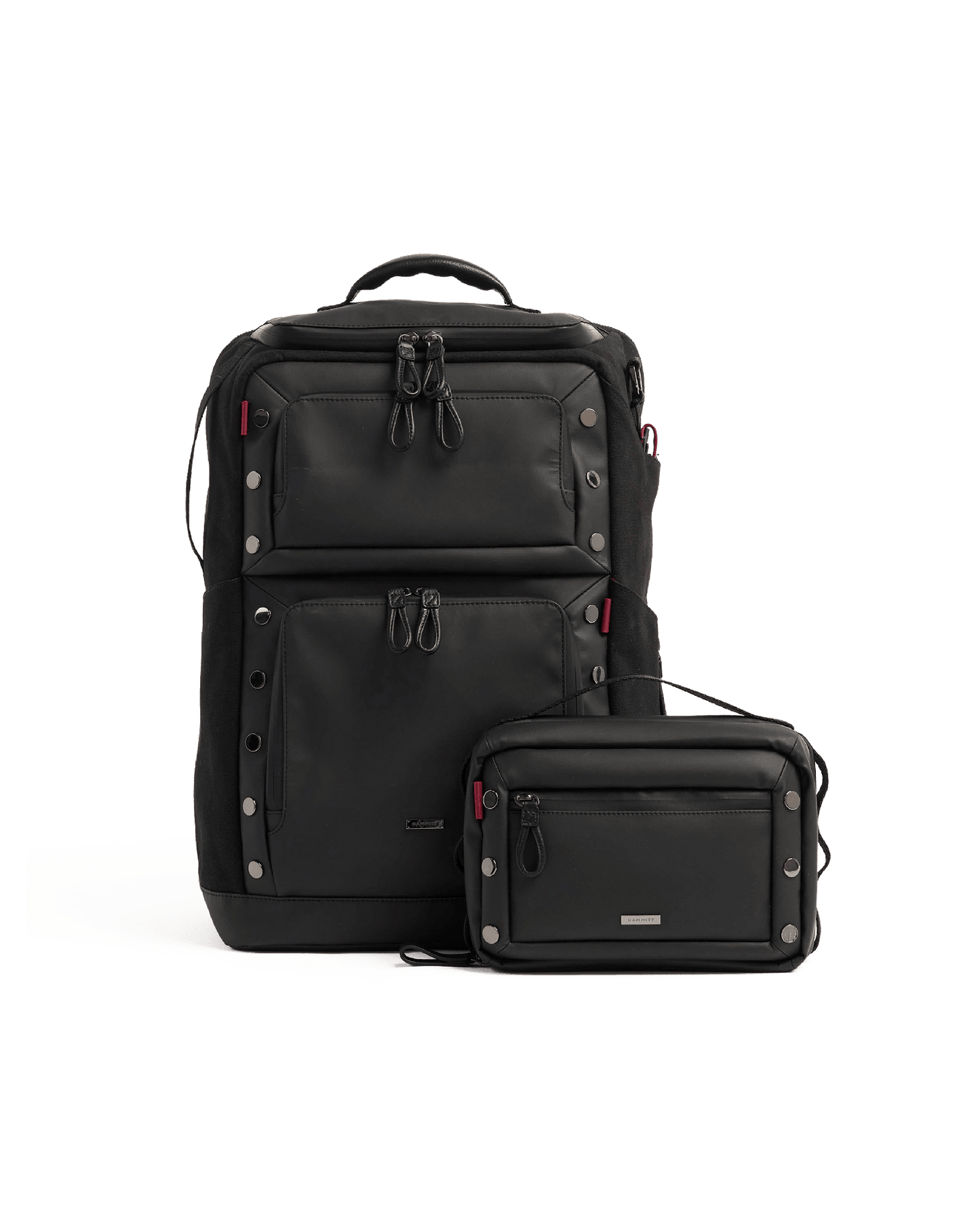 Burbank-Backpack-Black-Nylon-Model-View-4