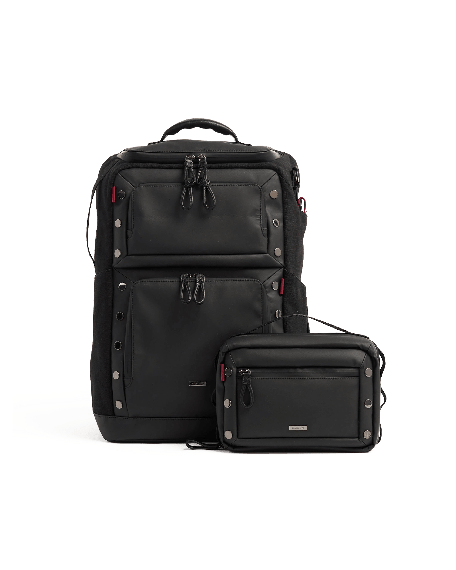 Burbank-Backpack-Black-Nylon-Model-View-4
