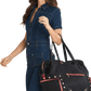 Ivy-Weekender-Black-Nylon-G-Red-Zip-Model-View-2