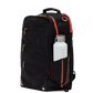 Eden-Backpack-Black-Nylon-G-Red-Zip-Front-View-3