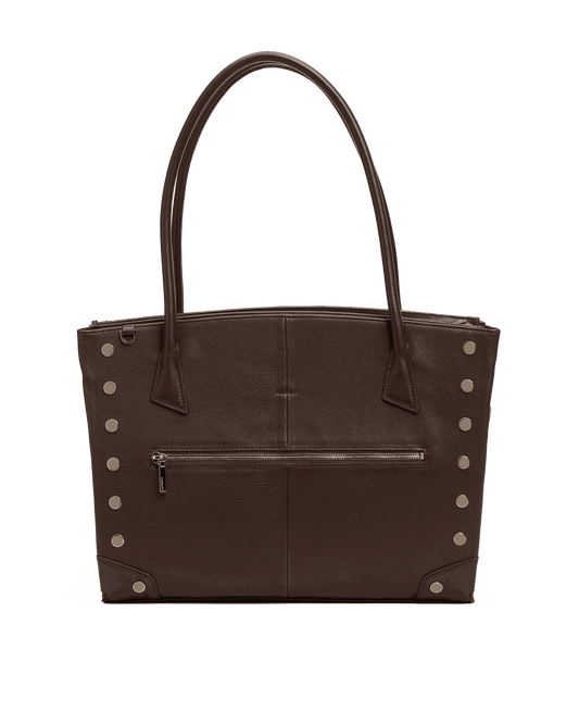 Elle-Work-Carry-Espresso-Pebble-S-Front-View
