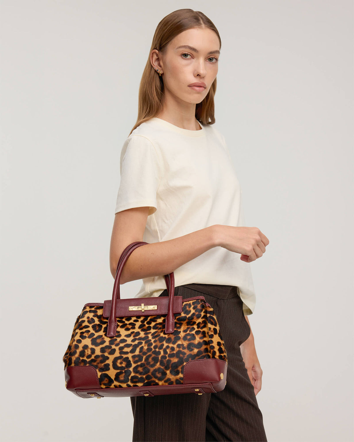Charlotte-Tote-Safari-Calf-Hair-BG-Model-View-2