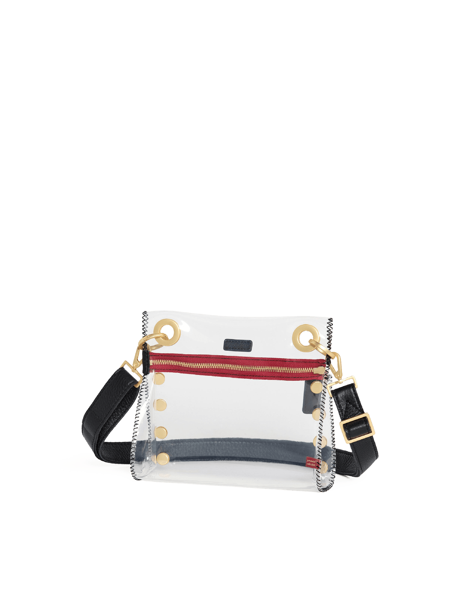 Tony-Sml-Clear-Black-BG-Red-Zip-Front-View-2