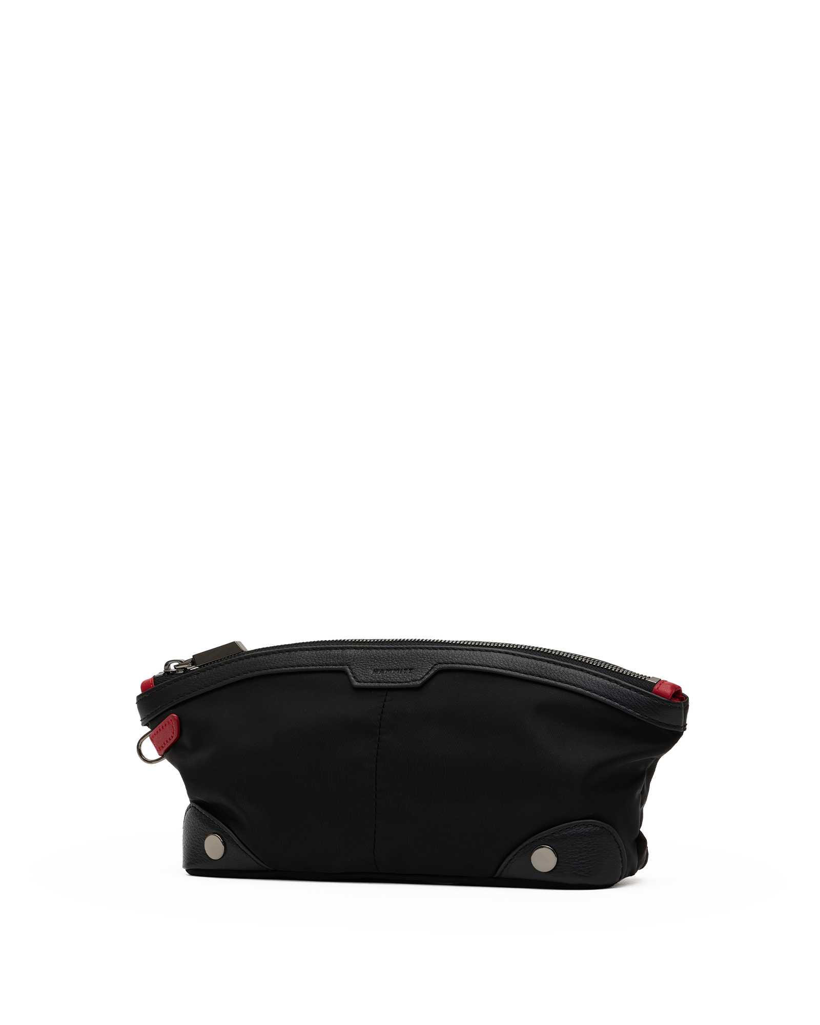 Nicky-Travel-Pouch-Short-Black-Nylon-GM-Front-View-2