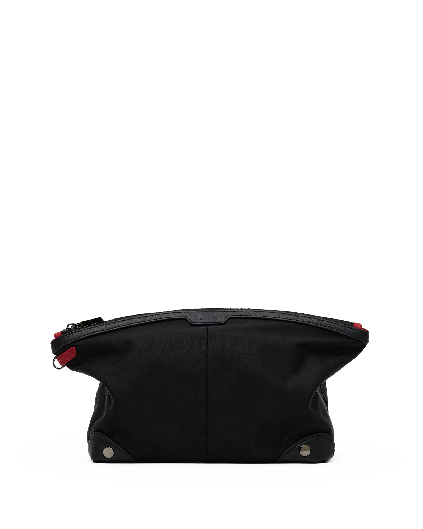 Nicky-Travel-Pouch-Lrg-Black-Nylon-GM-Front-View