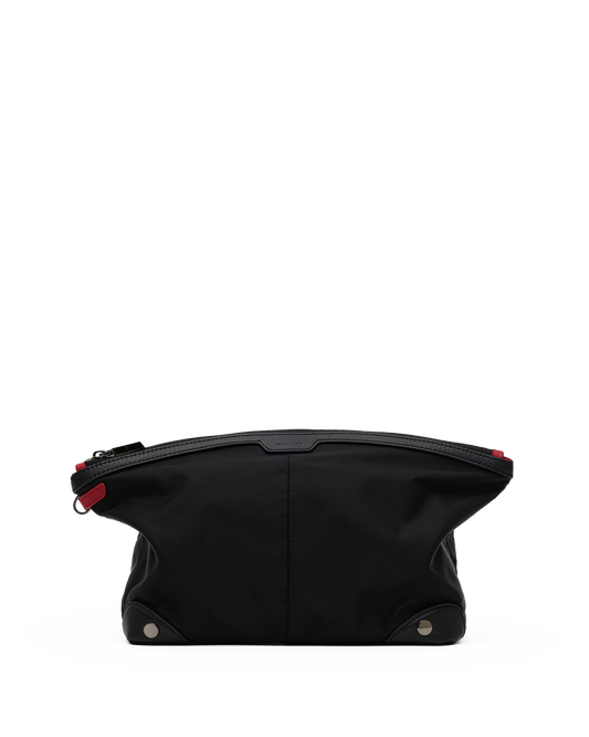 Nicky-Travel-Pouch-Lrg-Black-Nylon-GM-Front-View