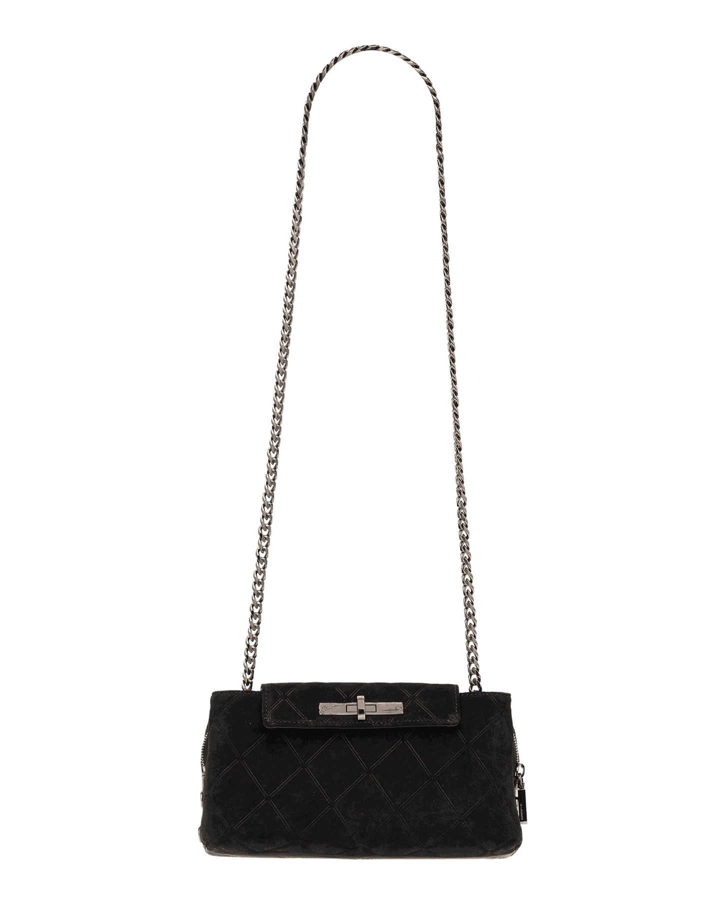 Charlotte-Sml-Noir-Diamond-Suede-GM-Crossbody-View