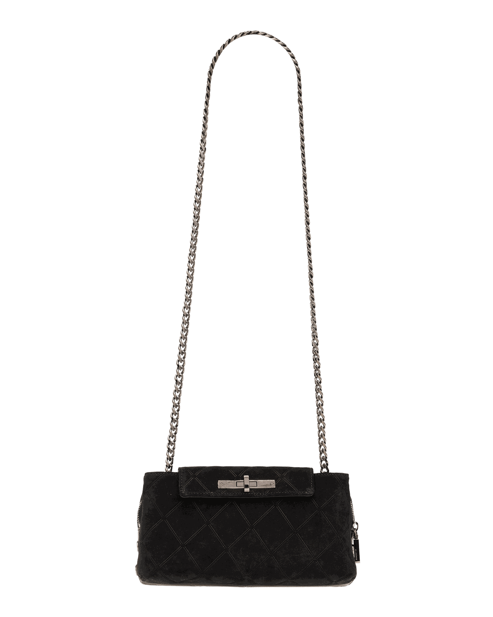 Charlotte-Sml-Noir-Diamond-Suede-GM-Crossbody-View