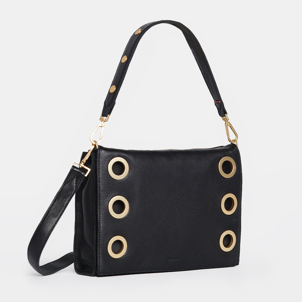 Montana Clutch | Black/Brushed Gold | Lrg 840220515294 – HAMMITT