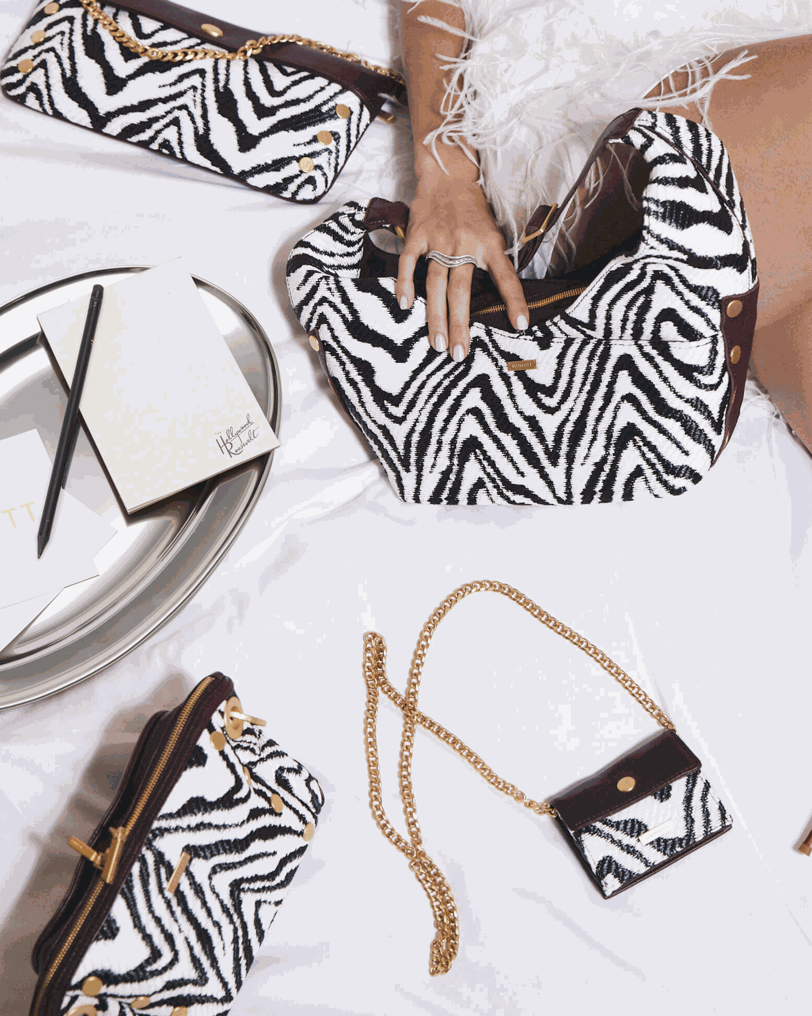 Daniel-Crossbody-Clutch-Sml-Zebra-BG-Model-View-6