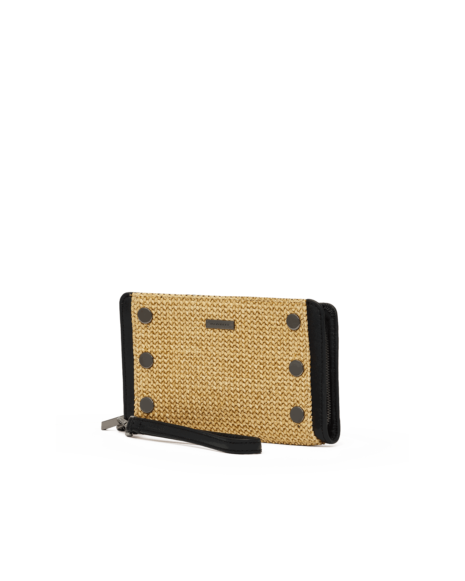 Bryant-Wallet-Noir-Smooth-Raffia-GM-Front-View-2