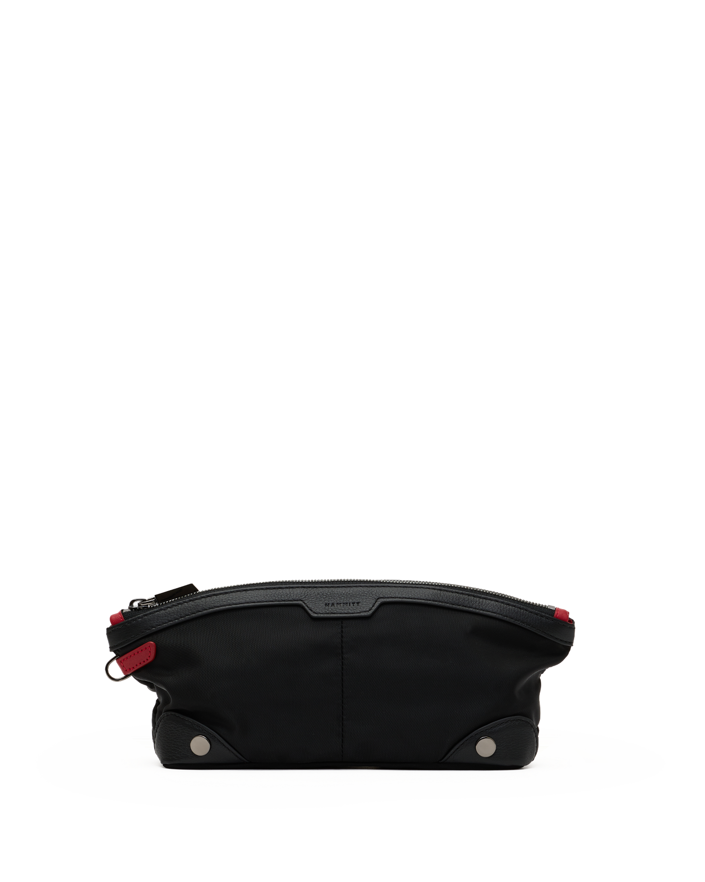 Nicky-Travel-Pouch-Short-Black-Nylon-GM-Front-View