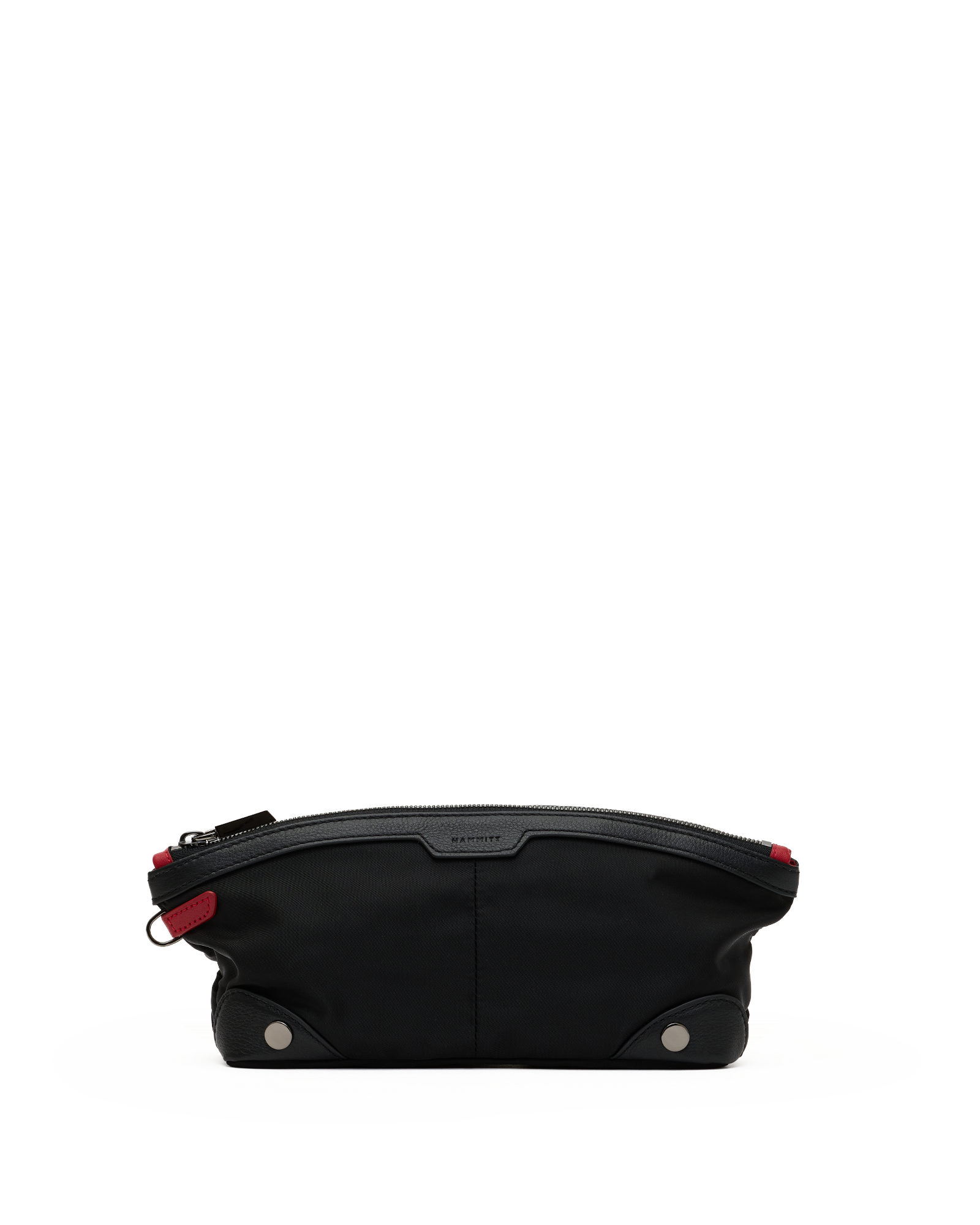 Nicky-Travel-Pouch-Short-Black-Nylon-GM-Front-View