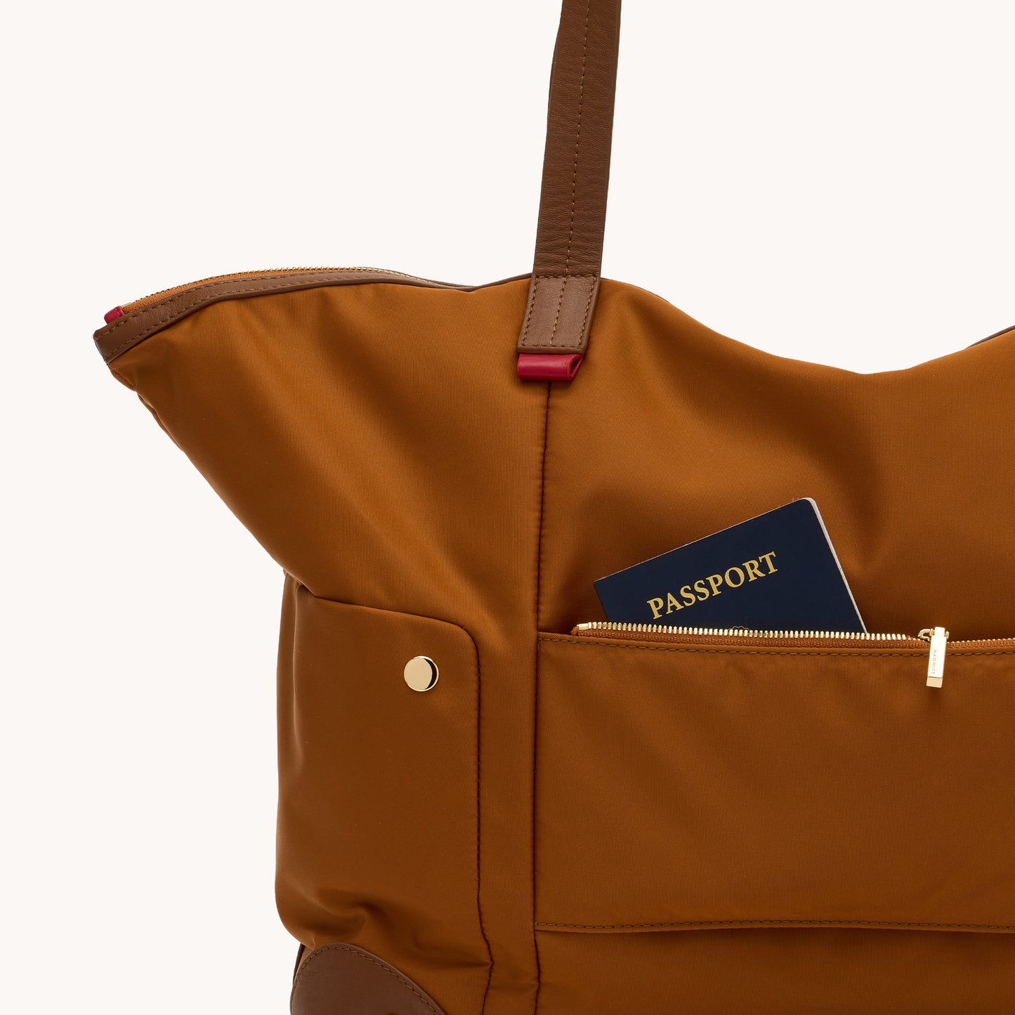 Zoe-Tote-Amber-Nylon-G-Back-View-Detail