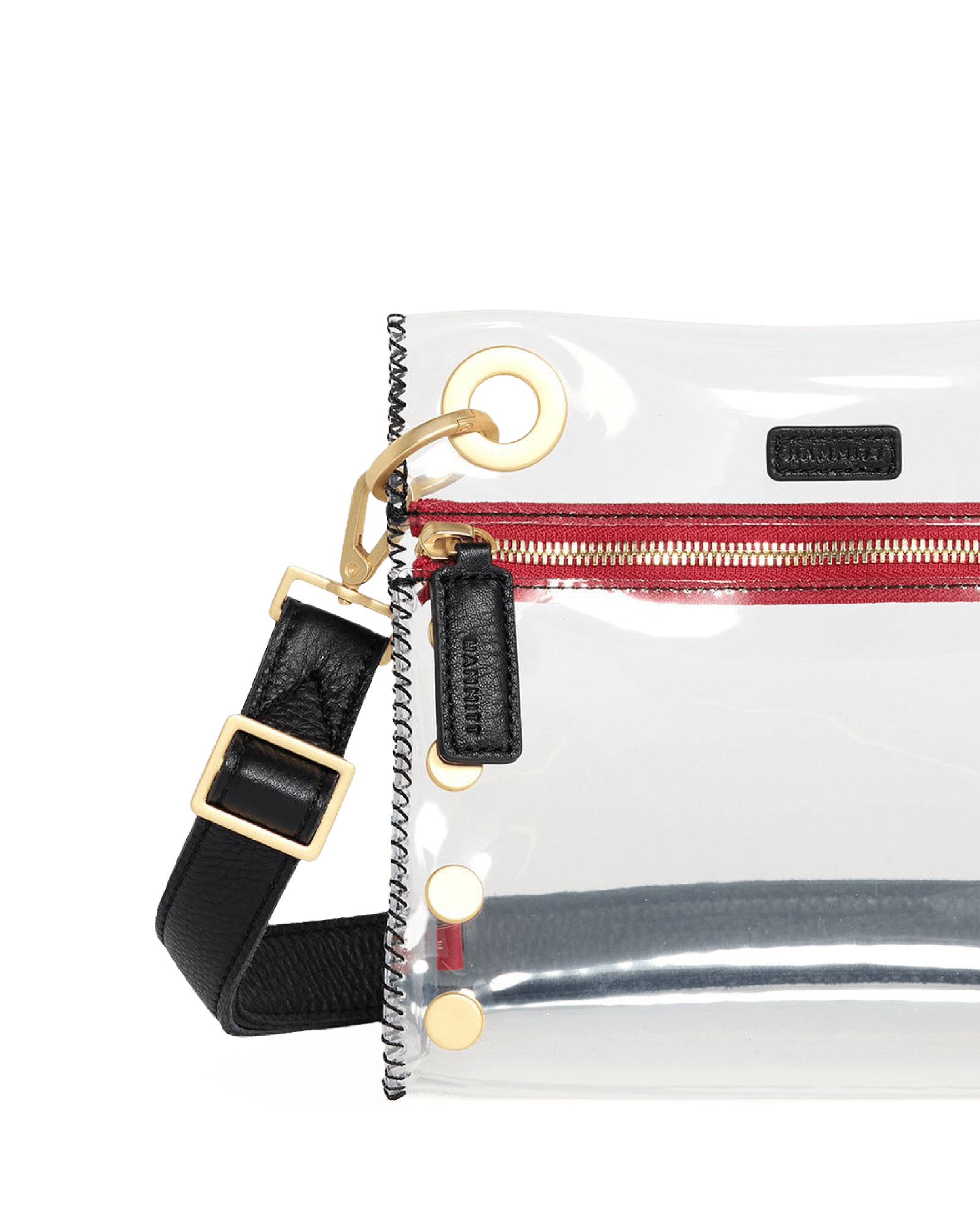 Tony-Sml-Clear-Black-BG-Red-Zip-Back-View-Detail