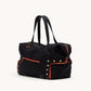 Ivy-Weekender-Black-Nylon-G-Red-Zip-Front-View-2