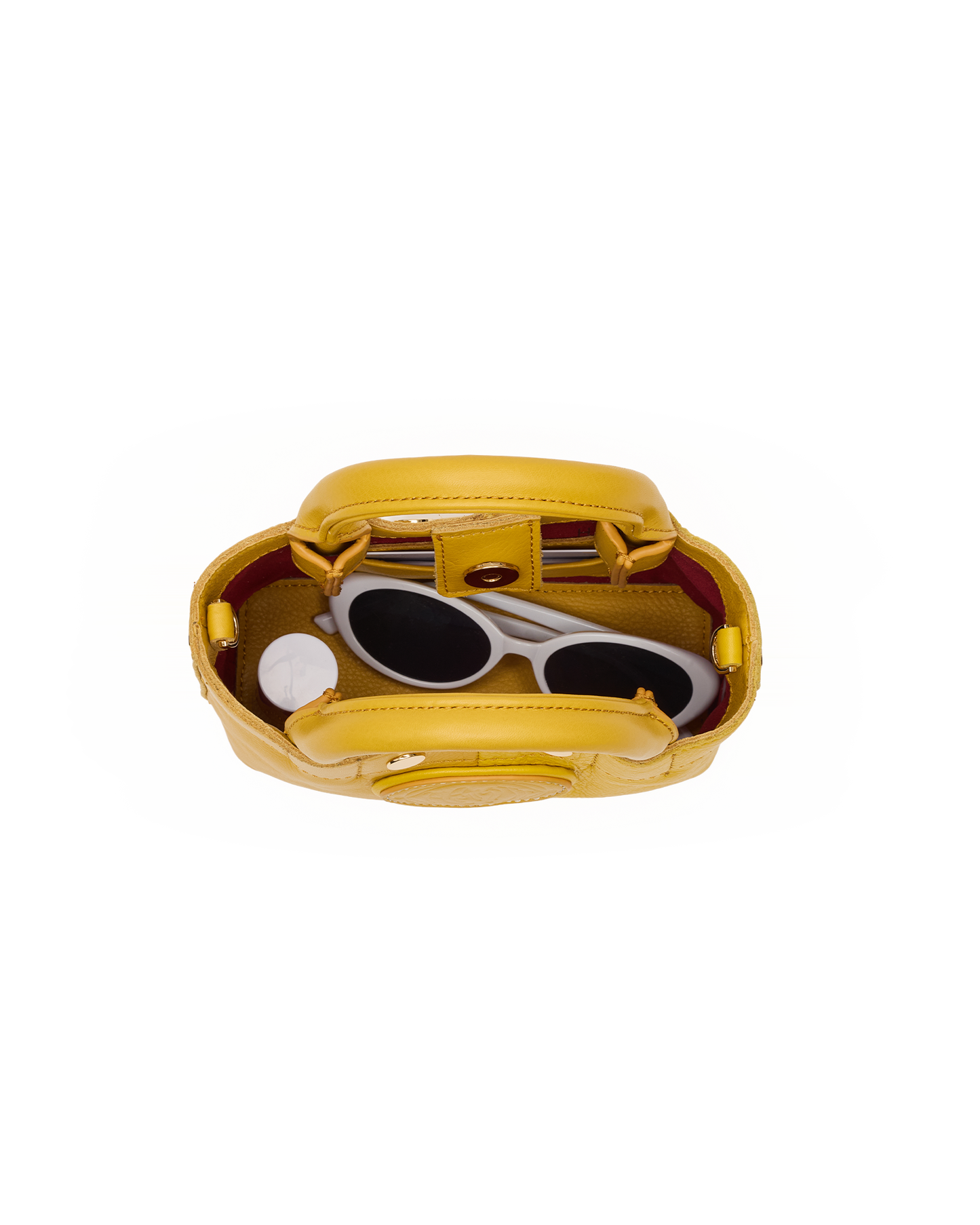 Olympia-Tote-Mini-Double-Yellow-G-Inside-View