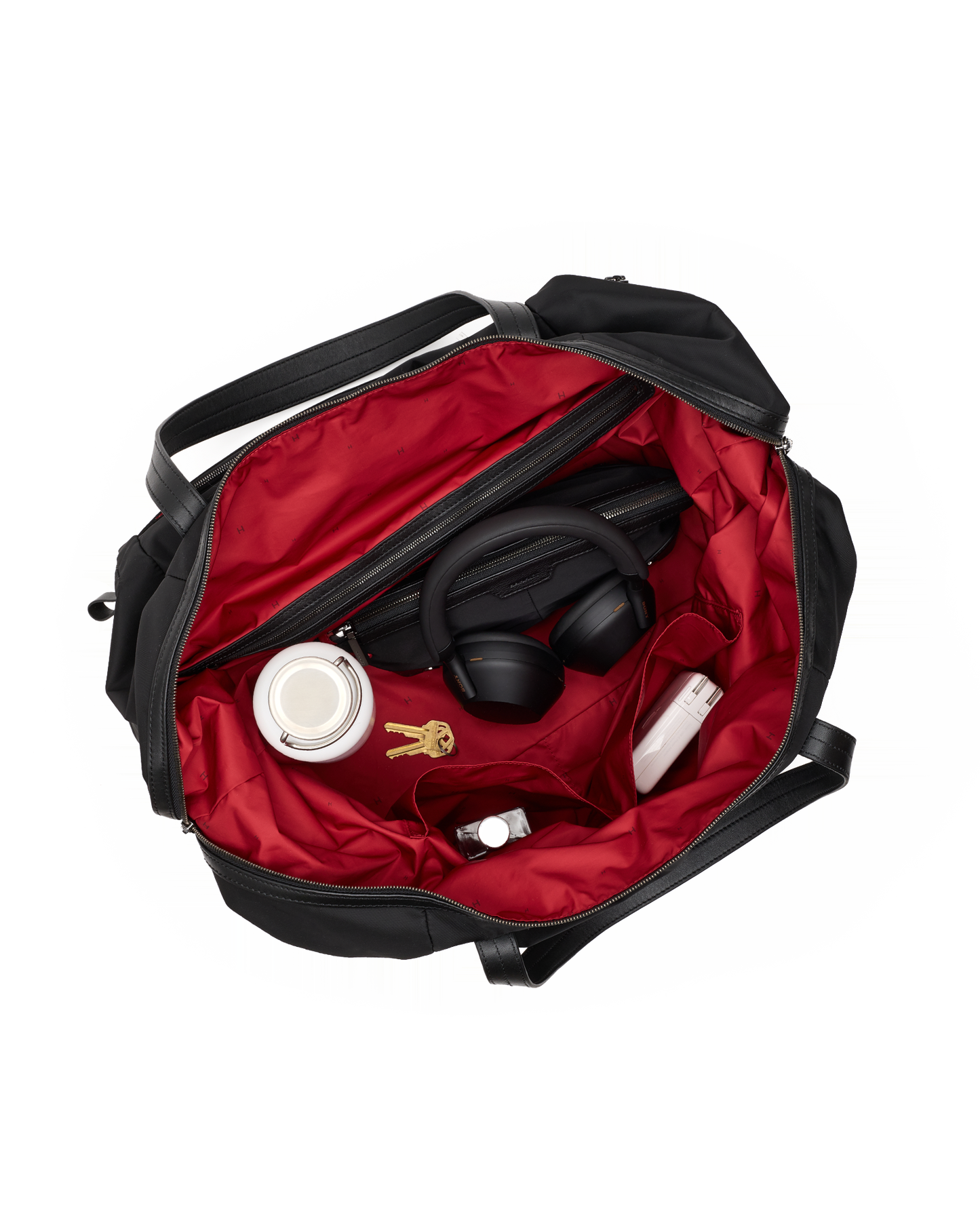 Ivy-Weekender-Black-Nylon-GM-Inside-View