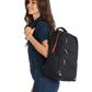 Eden-Backpack-Black-Nylon-G-Red-Zip-Model-View
