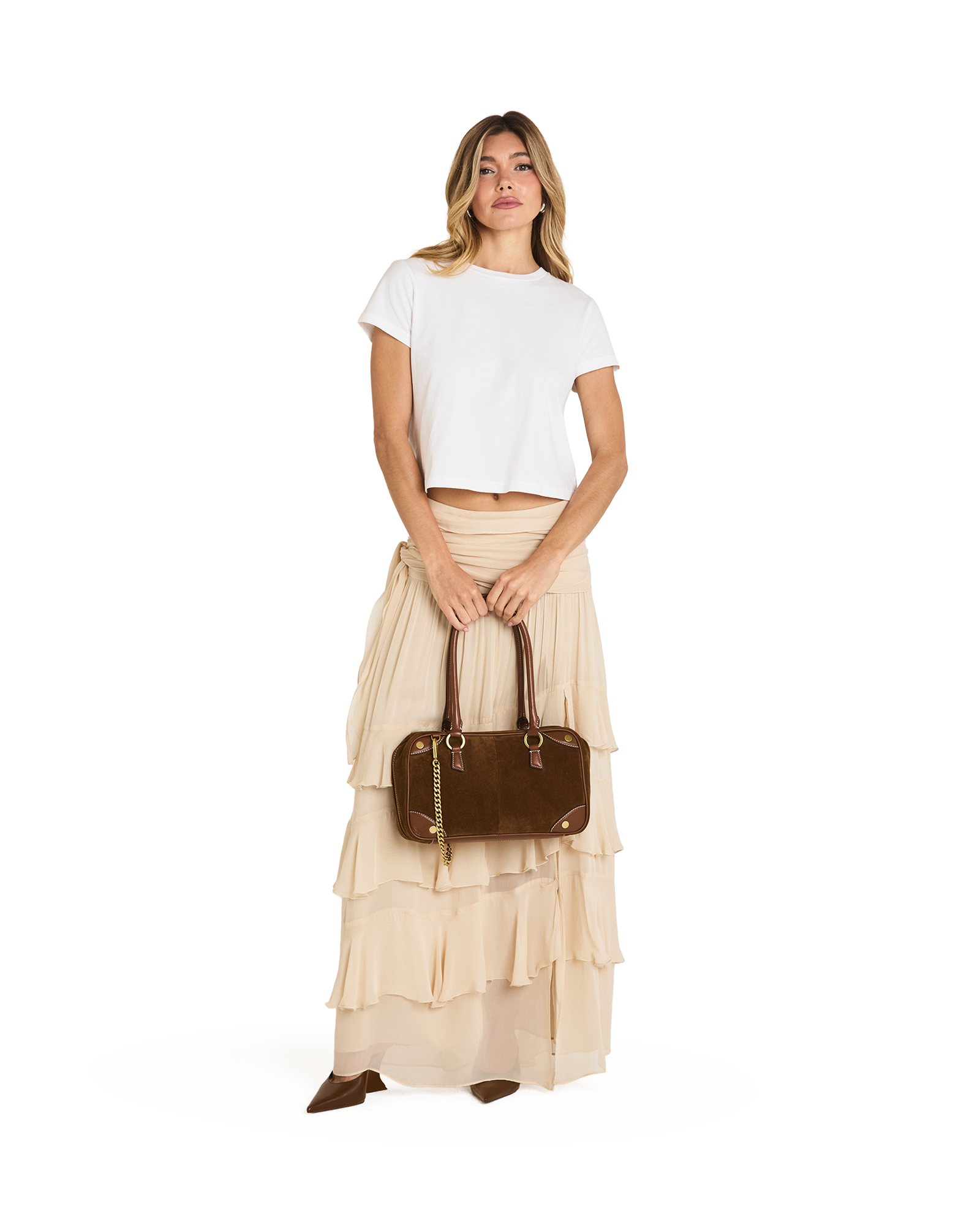 Model height is 5'9''