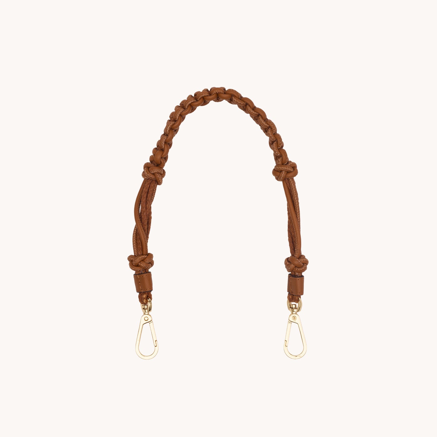 Knotted-Short-Strap-Cocoa-G-Front-View