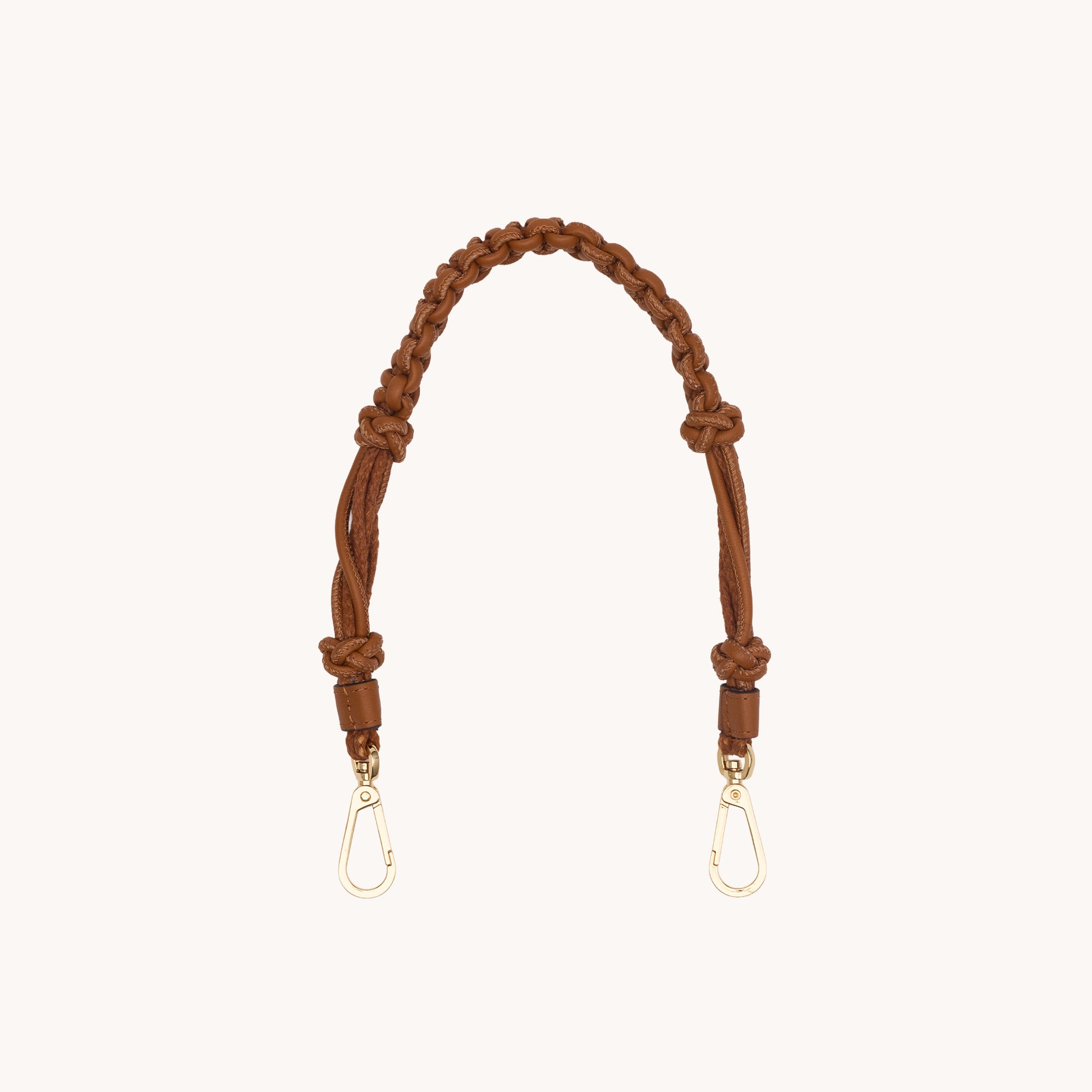 Knotted-Short-Strap-Cocoa-G-Front-View