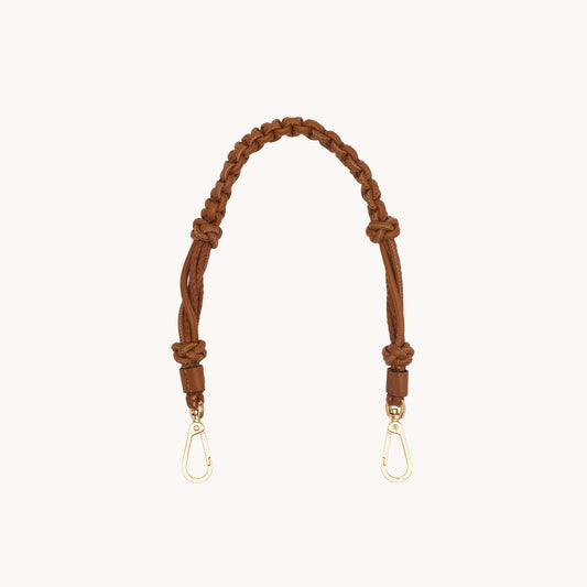 Knotted-Short-Strap-Cocoa-G-Front-View