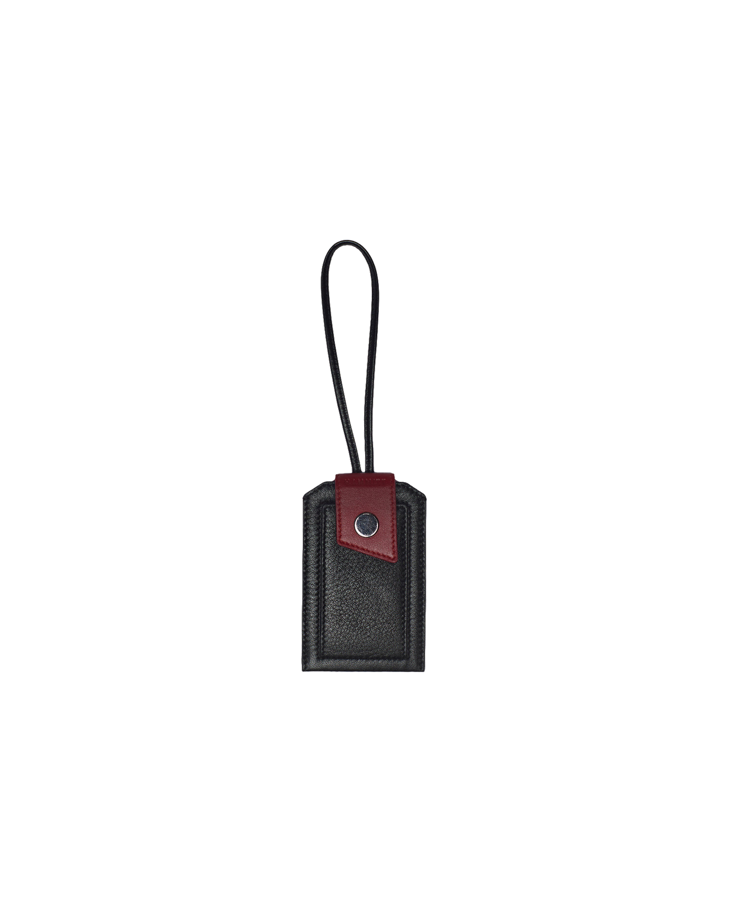 Larkspur-Luggage-Tag-Black-Front-View