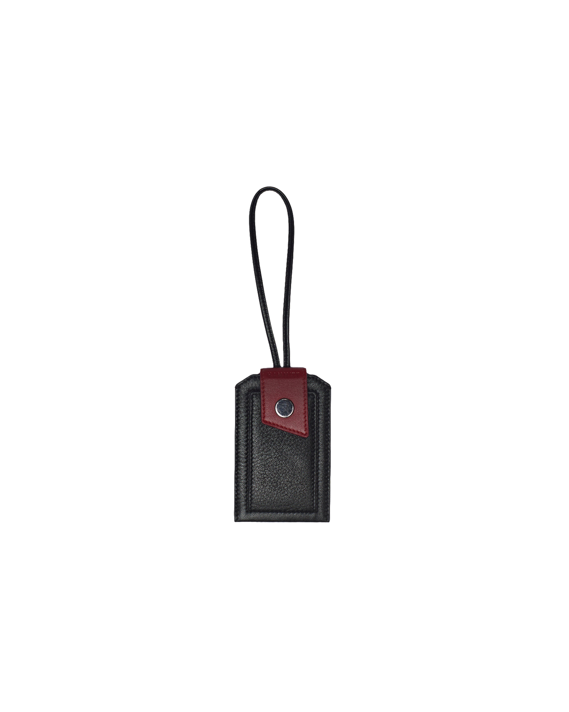 Larkspur-Luggage-Tag-Black-Front-View