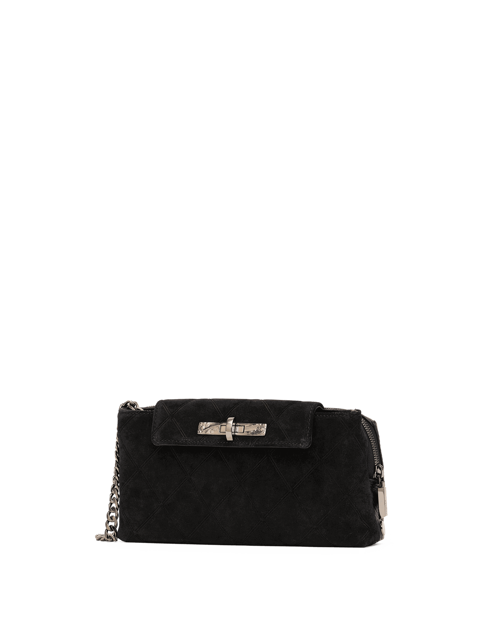 Charlotte-Sml-Noir-Diamond-Suede-GM-Front-View-2