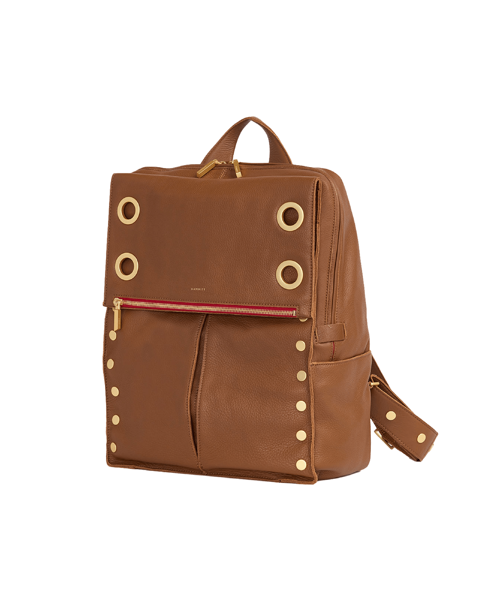 Montana-Backpack-XL-Mahogany-Pebble-BG-Red-Zip-Front-View