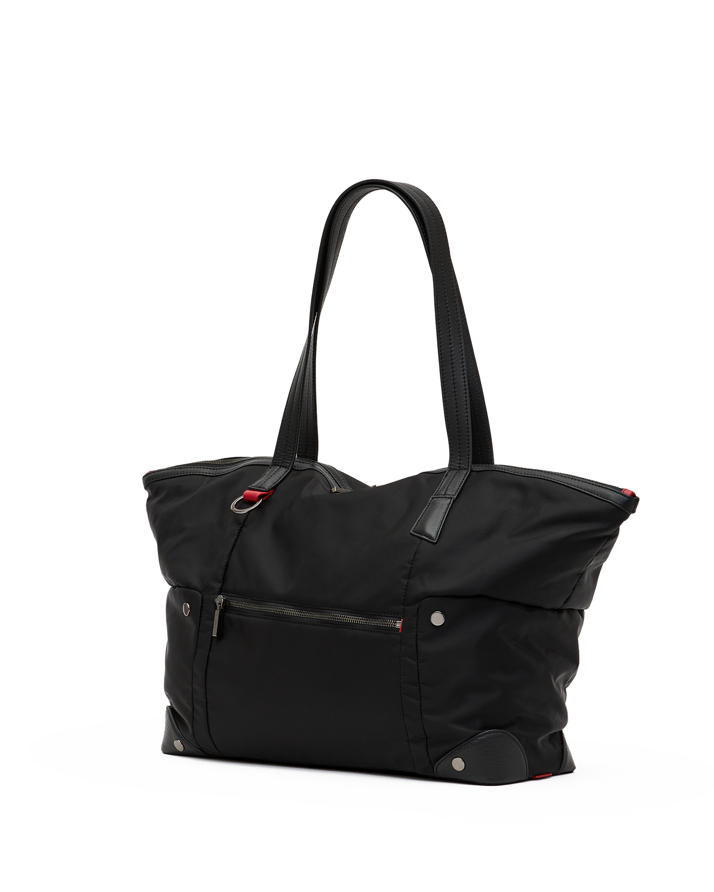 Zoe-Tote-Black-Nylon-GM-Front-View-2