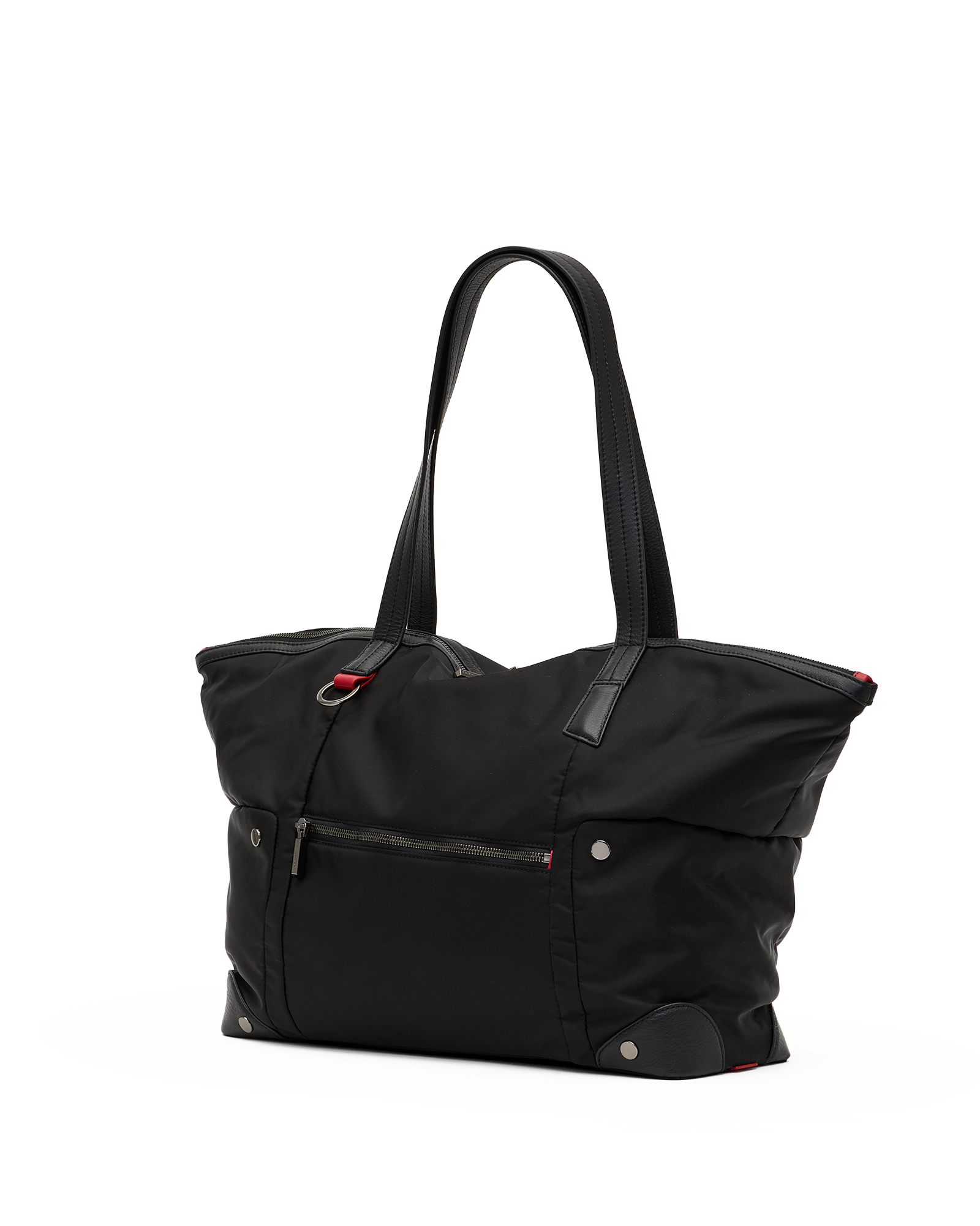 Zoe-Tote-Black-Nylon-GM-Front-View-2