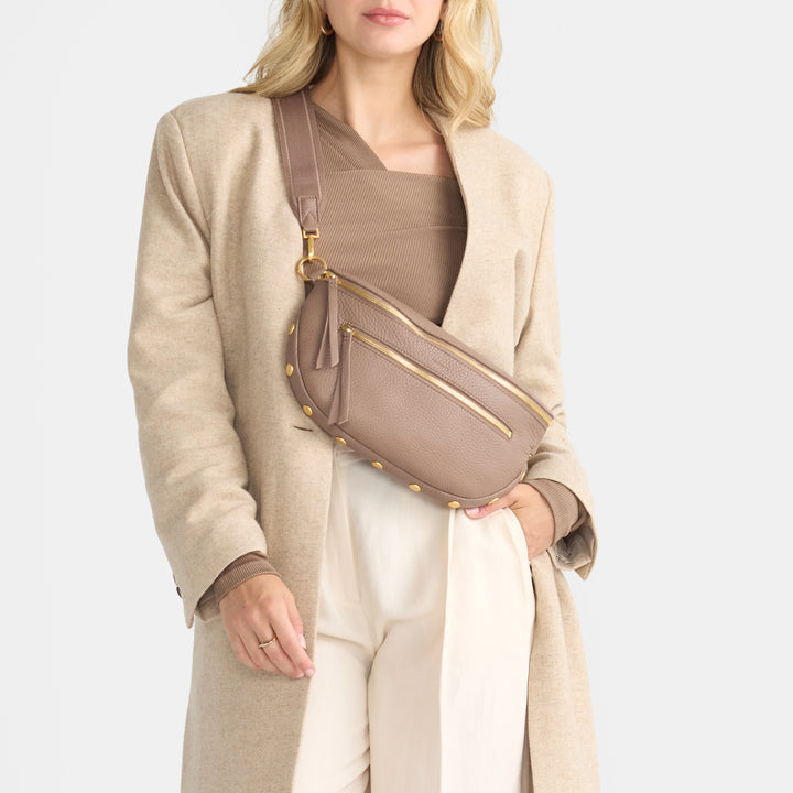Hammitt Charles LG Crossbody- Calla Lilly White Raffia