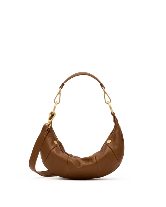 Erica-Sml-Mahogany-Pebble-BG-Red-Zip-Front-View