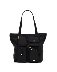 Josie-Tote-Black-Nylon-Cargo-G-Front-View