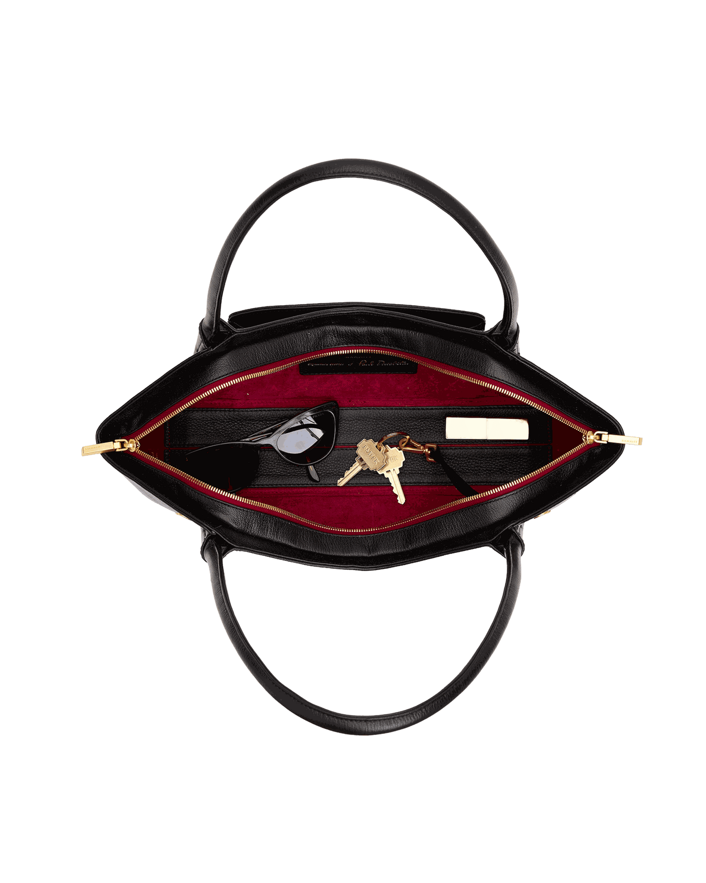 Paul-Short-Black-Press-BG-Red-Zip-Inside-View