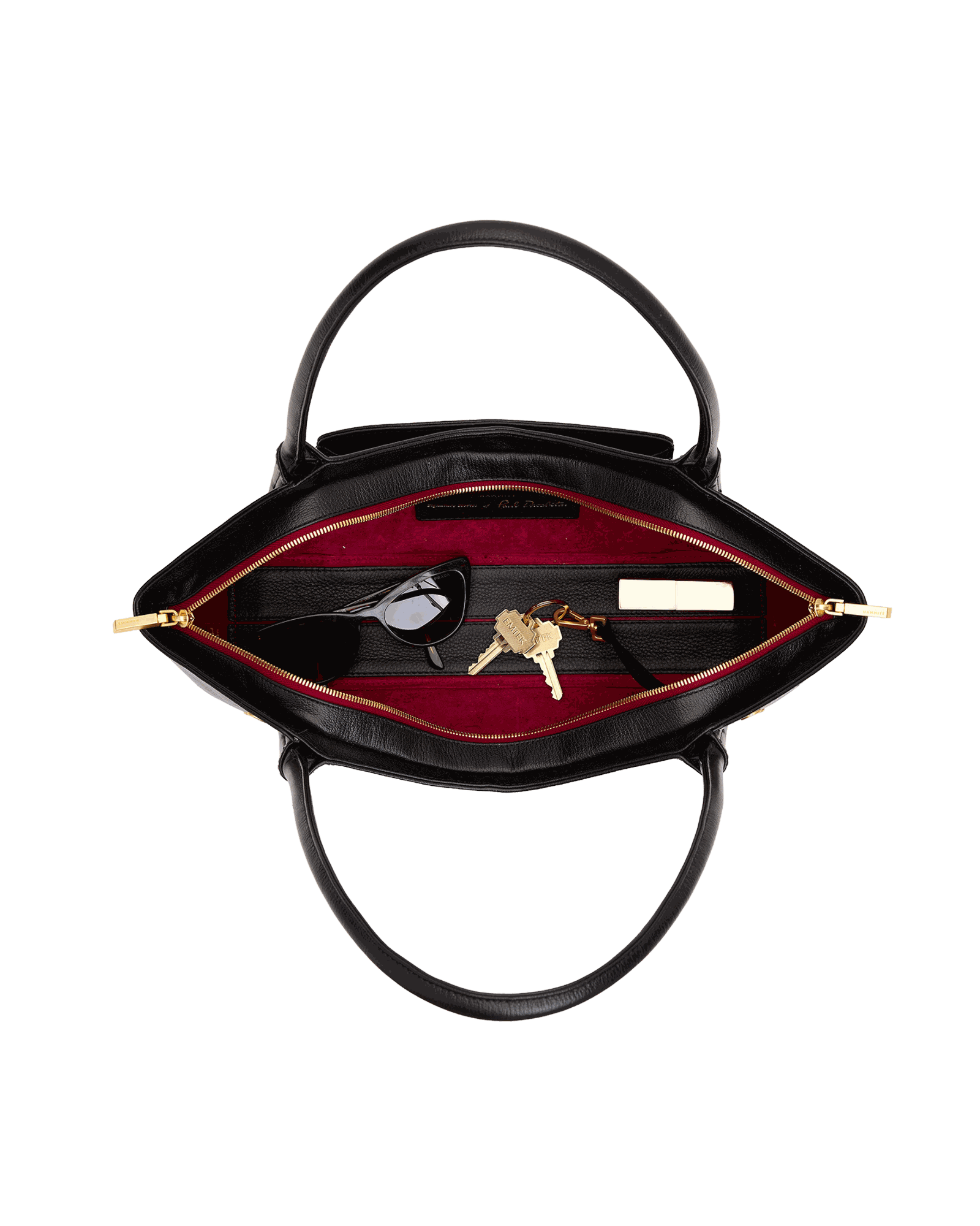 Paul-Short-Black-Press-BG-Red-Zip-Inside-View