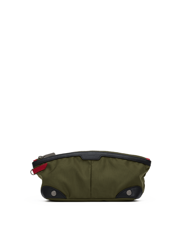 Nicky Travel Pouch | Jade Nylon/Gunmetal