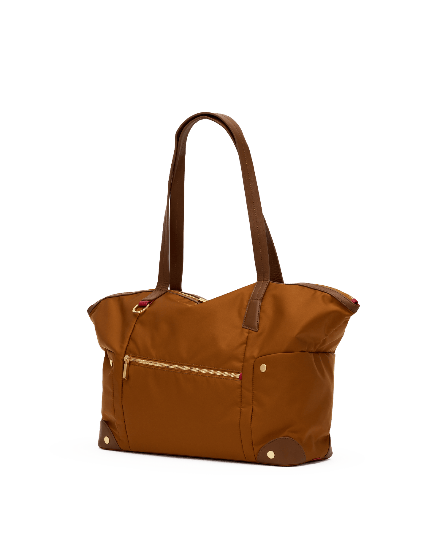 Zoe-Tote-Amber-Nylon-G-Front-View-2