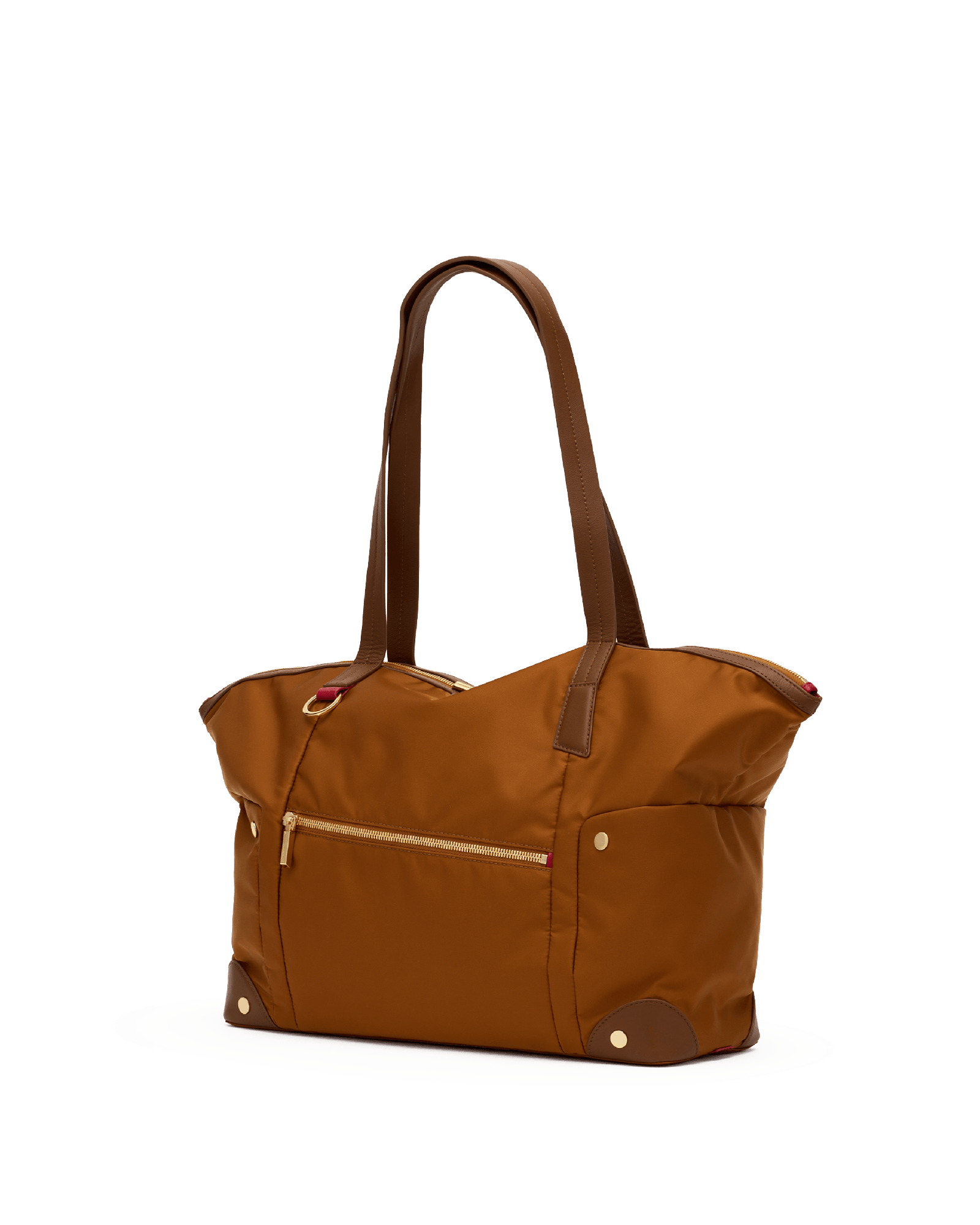 Zoe-Tote-Amber-Nylon-G-Front-View-2