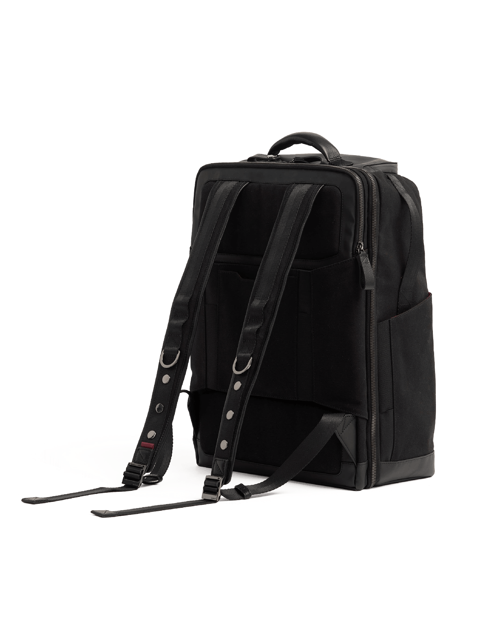 Burbank-Backpack-Black-Nylon-Model-View-5