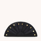 Shelley Clutch | Black/Brushed Gold
