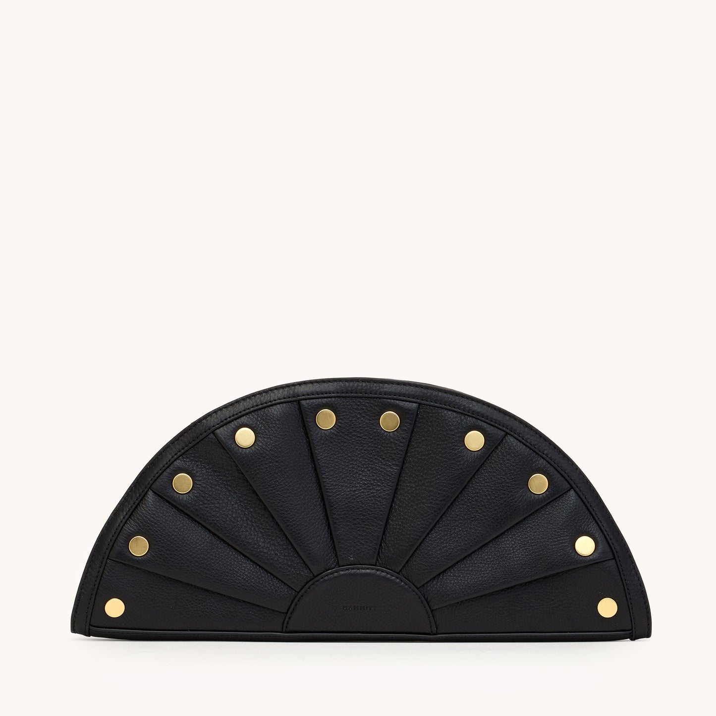 Shelley Clutch | Black/Brushed Gold