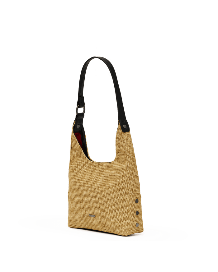 Tim | Noir Smooth Raffia/Gunmetal | Med