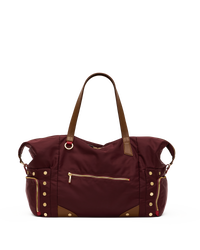 Ivy Weekender | Wine Nylon/Gold