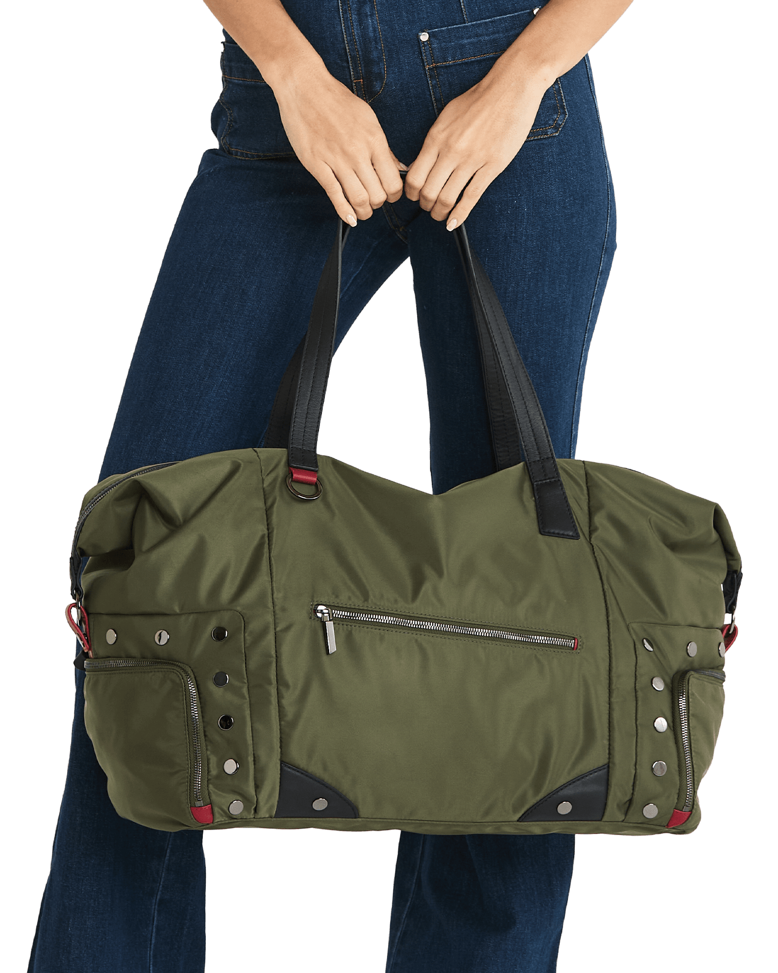 Ivy-Weekender-Jade-Nylon-GM-Model-View-3